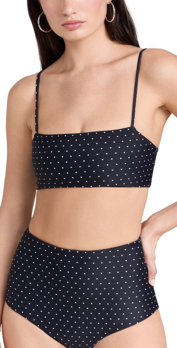 MIKOH Kumu 2 Bikini Top Noir Spot