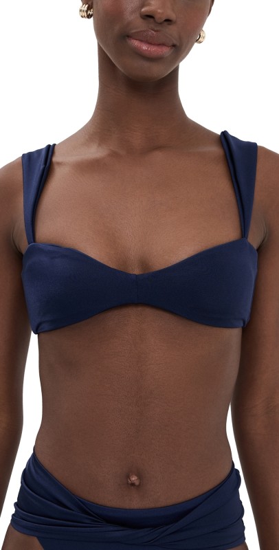 Agua Bendita Fiore Solids Malory Bikini Top Multicolor