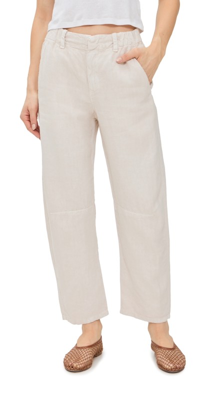 Velvet Taylor Linen Pants Bisque
