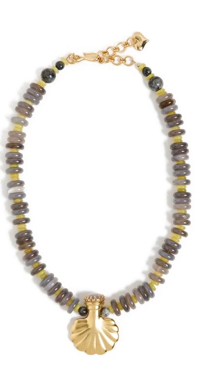 Brinker + Eliza Marissa Necklace Grey/Gold