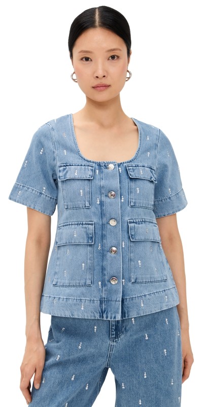 ALIGNE Chico Diamante Top Light Wash
