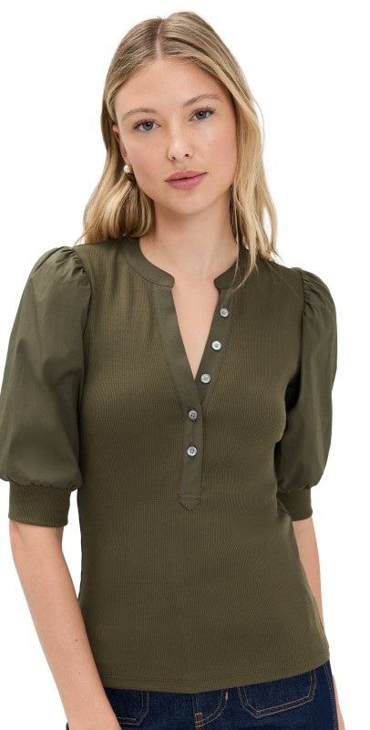 Veronica Beard Jean Coralee Top Cypress
