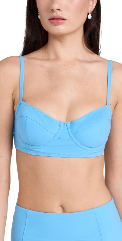 Ulla Johnson Zahara Bikini Top Baltic