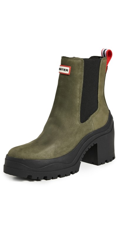 Hunter Boots Miana Heeled Boots Scots Bark/Black
