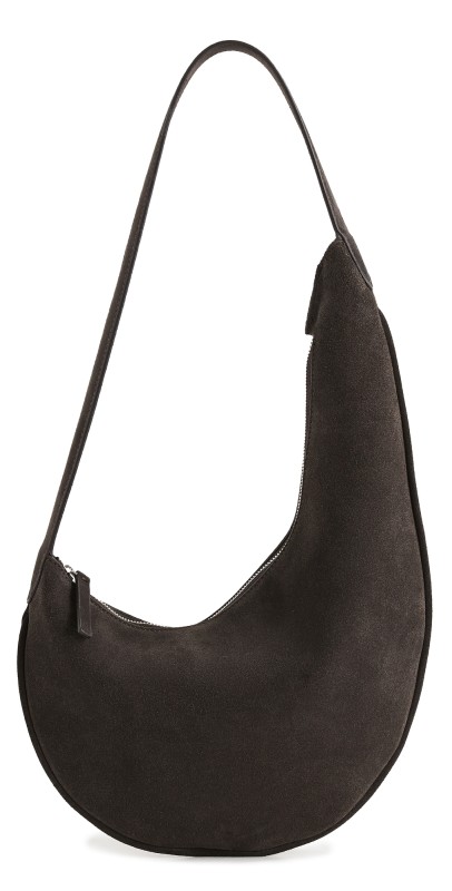 AESTHER EKME Lune Mini Hobo Bag Suede Coff