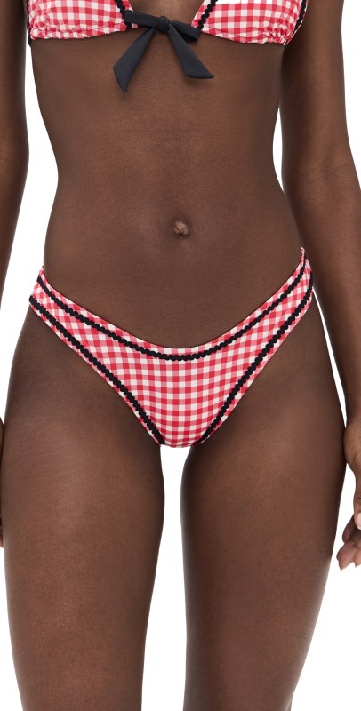 Frankies Bikinis Dove Bikini Bottoms Cherry Picnic