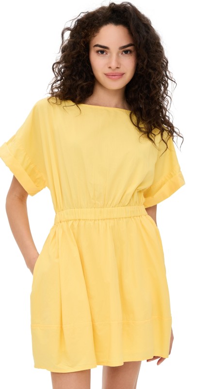 Free People Fulltime Fun Mini Dress Lemondrop
