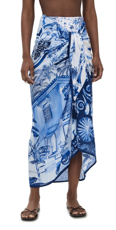 Agua Bendita Marine Tales Skirt Multicolor