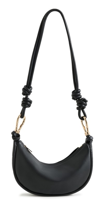 SIMKHAI Avery Leather Crossbody Bag Black