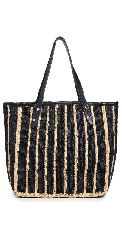 rag & bone Daily Straw Tote ntrlblk