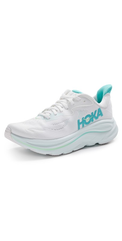 HOKA Clifton 10 Sneakers White/Cielo Blue