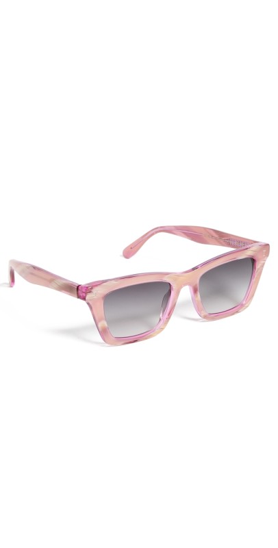 Illesteva Portugal Monte Rosa Sunglasses Monte Rosa w/ Grey Flat Grad