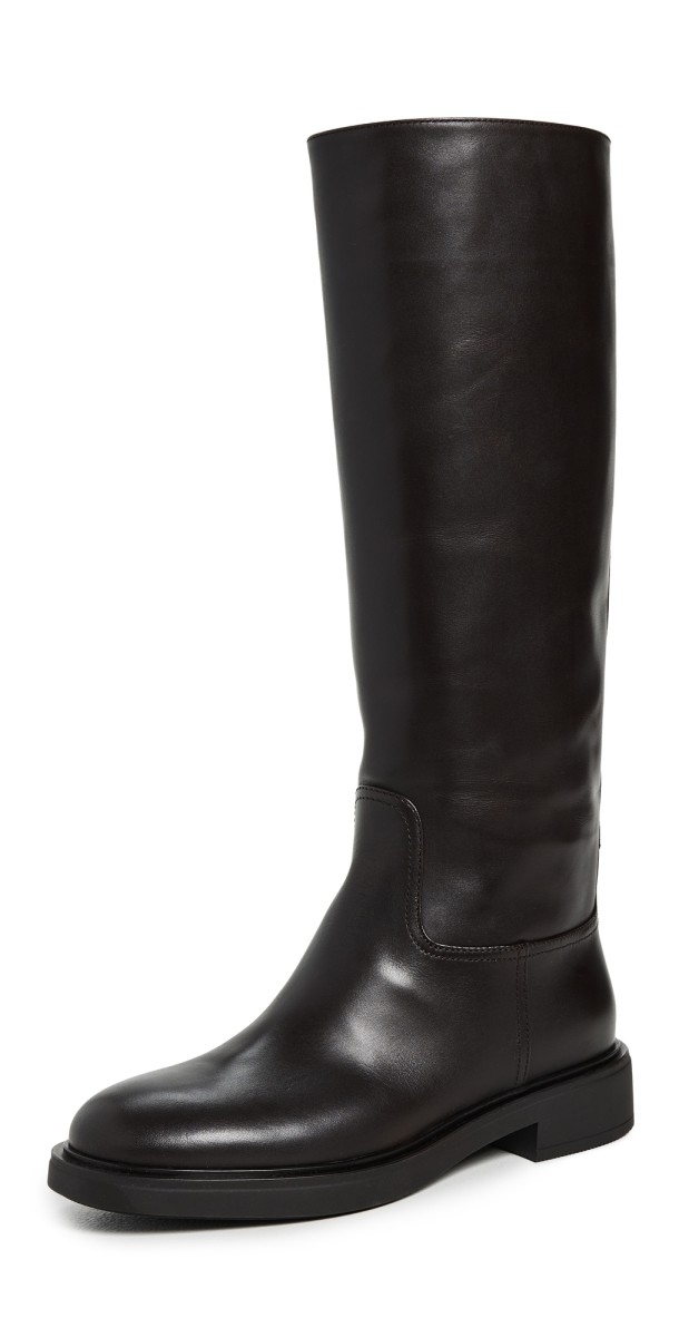 Gianvito Rossi Ascott Calf Boots Moka