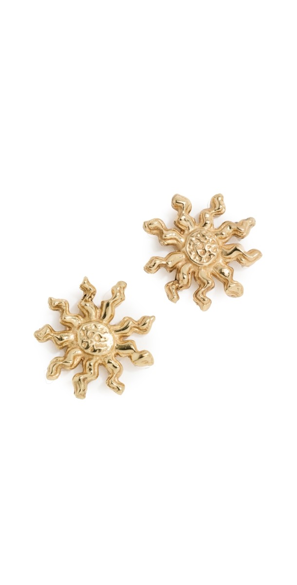 ALÉMAIS Encanto Sun Studs Gold Gold