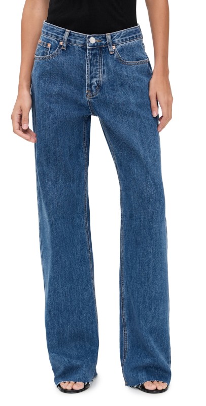 PARKE Low Rise Baggy Jeans Medium Wash