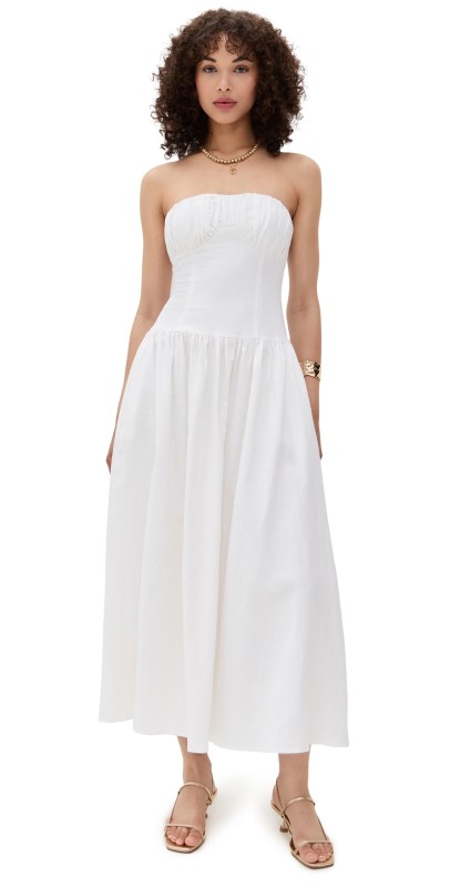 Seven Wonders Zahlia Midi Dress White