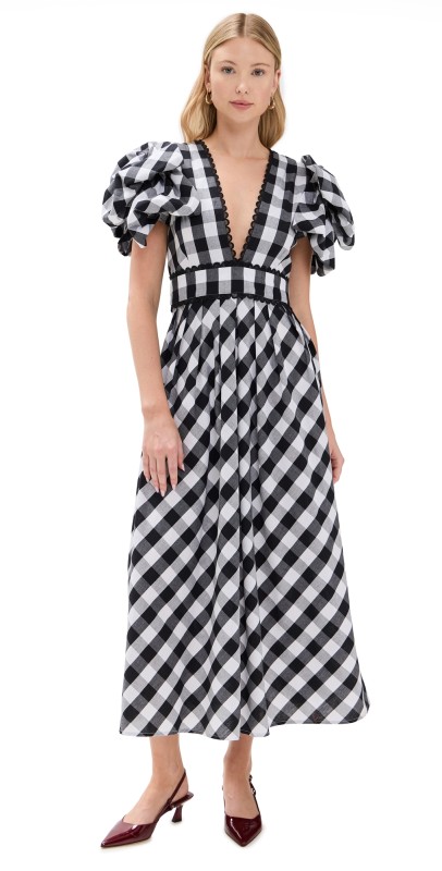 CeliaB Curazao Vichy Black Dress Black