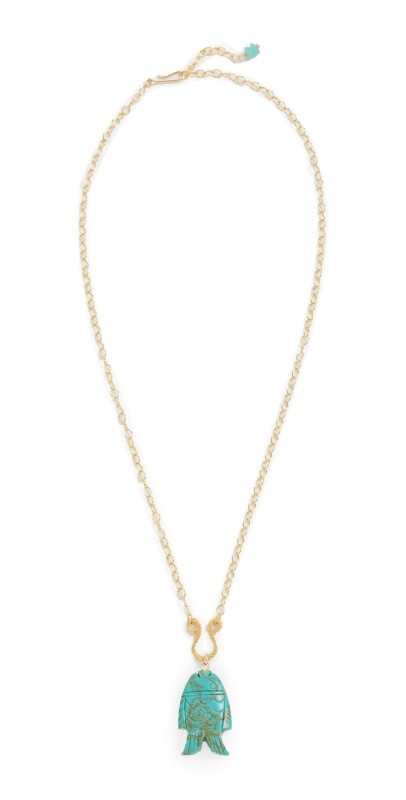 Brinker + Eliza Mara Necklace Gold/Turquois