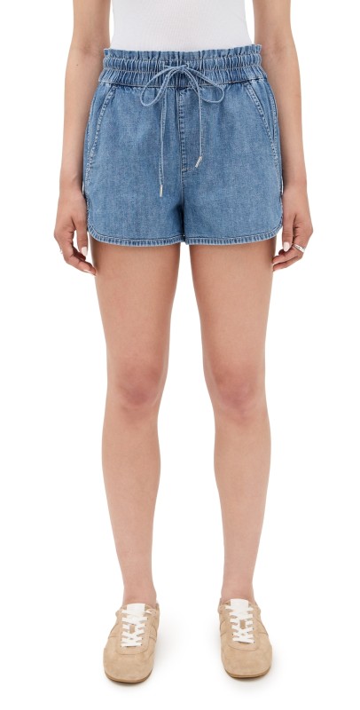 Veronica Beard Jean Nessie Dolphin Hem Shorts Amethyst Frost