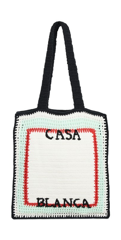 Casablanca Crochet Bag Whit