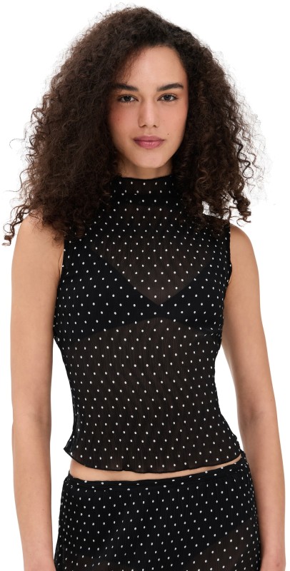 Lioness Ford Top Onyx Polka