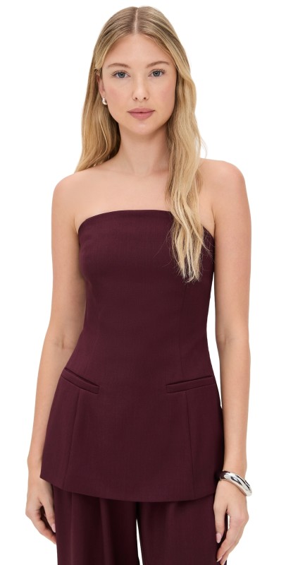 4th & Reckless Maggie Corset Burgundy