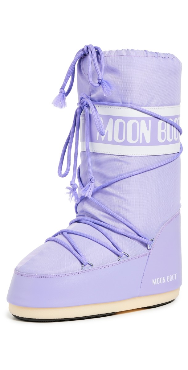Moon Boot Icon Nylon Boots Lilac