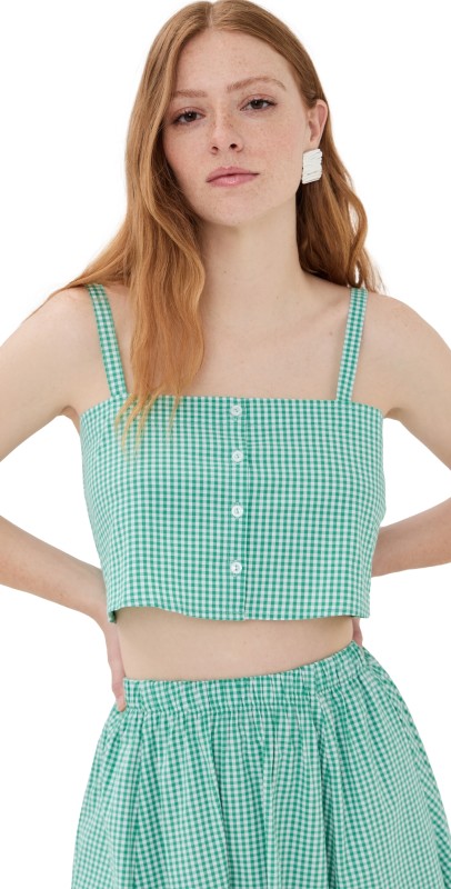 LE BOP Martha Top Black Gingham