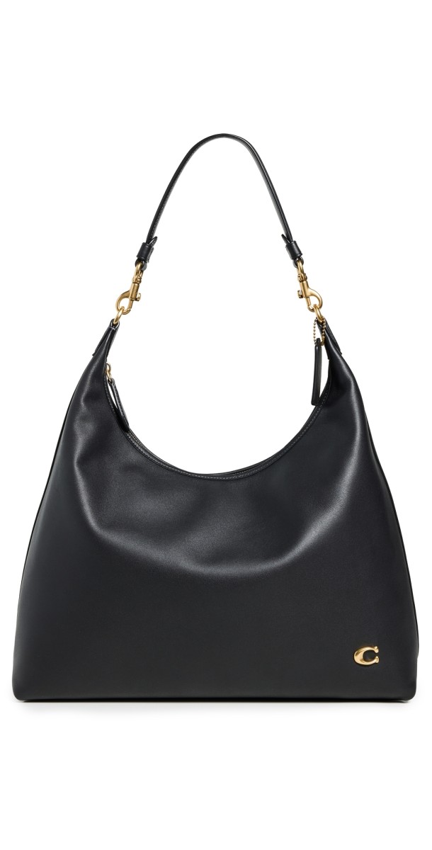 Coach Glovetanned Leather Juliet Shoulder Bag B4/Black