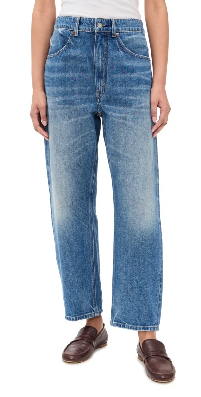 Polo Ralph Lauren Relaxed Straight Rigid Denim Jeans Pepa Wash