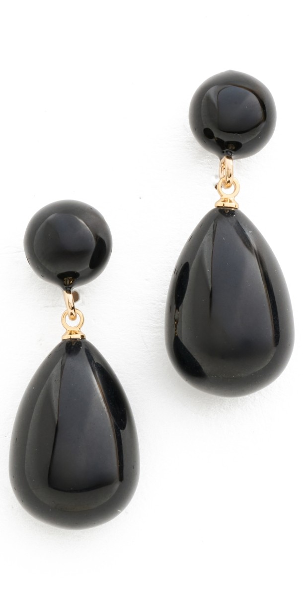 SHASHI Wynona Earrings Black
