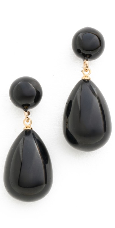 SHASHI Wynona Earrings Black