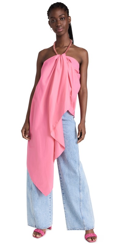 STAUD Desiree Top Coral Pink