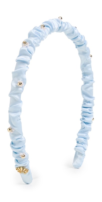 Lele Sadoughi Jessie Flower Headband Powder Blu