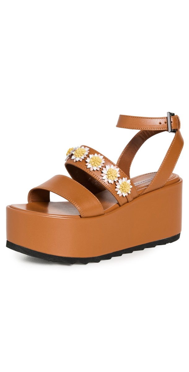 Fabrizio Viti Tima Platform Sandals Tan