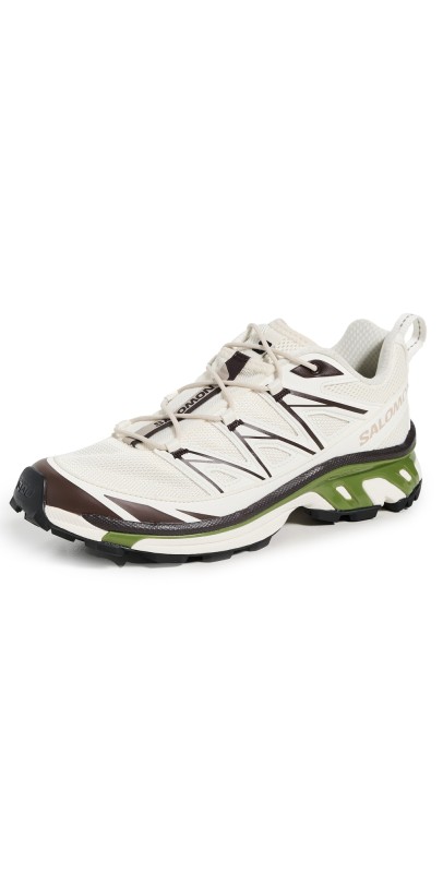 Salomon XT-6 Expanse Canvas Sneakers Ice/Black Coffee/Calla Green
