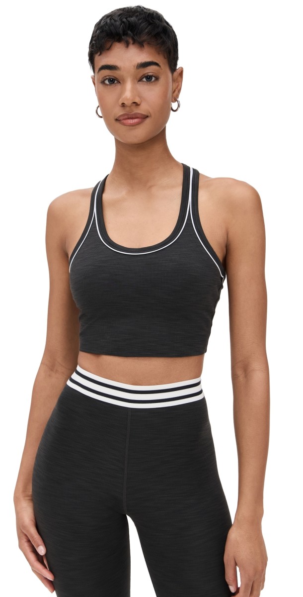 Splits59 Bailey Active Rib Bralette Heather Graphite