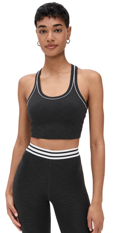 Splits59 Bailey Active Rib Bralette Heather Graphite