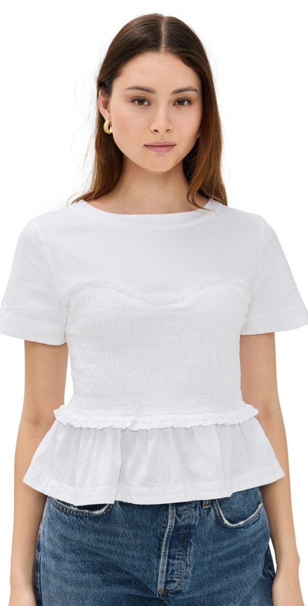 Merlette Shel Tee White