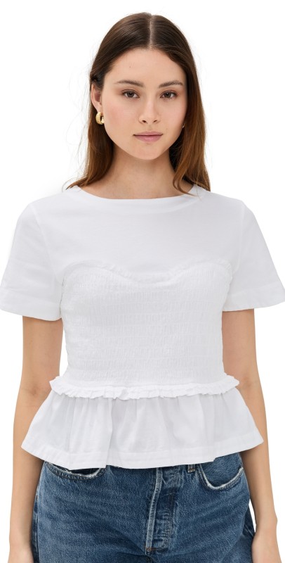 Merlette Shel Tee White