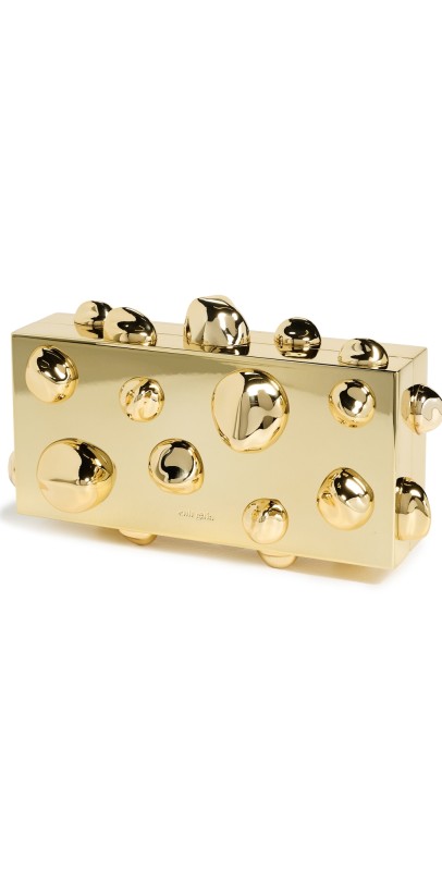 Cult Gaia Orbs Clutch Shiny Gold
