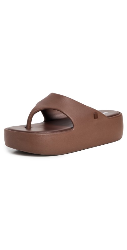 Melissa Melissa Free Platform Thong Sandals Bronze