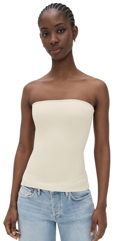 DL1961 Instasculpt Rib Tube Top ecru (instasculpt rib)
