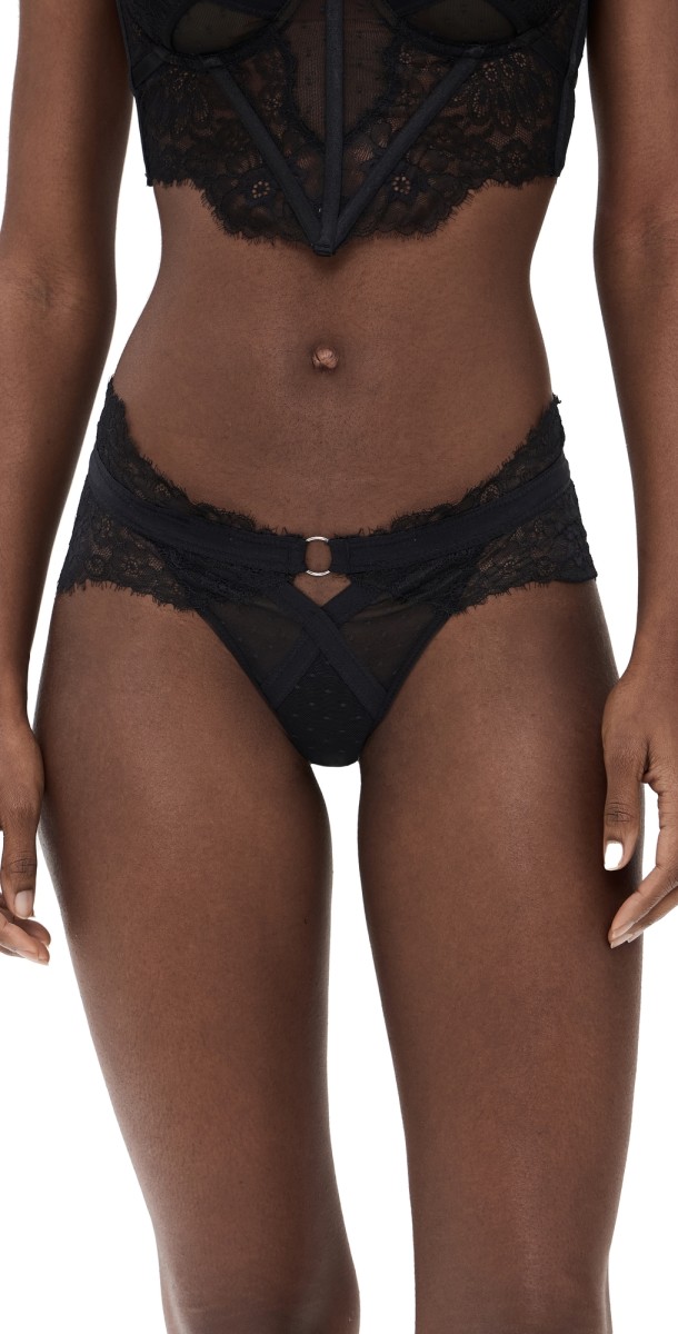 Thistle and Spire Minna Thong Black