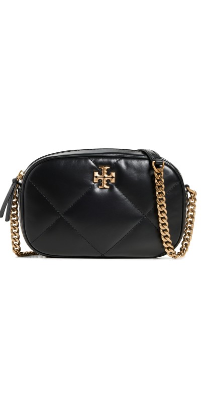 Tory Burch Kira Diamond Quilt Camera Bag Black