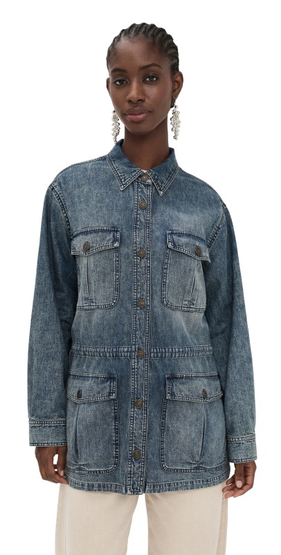 Isabel Marant Étoile Nossia Jacket Faded Blue