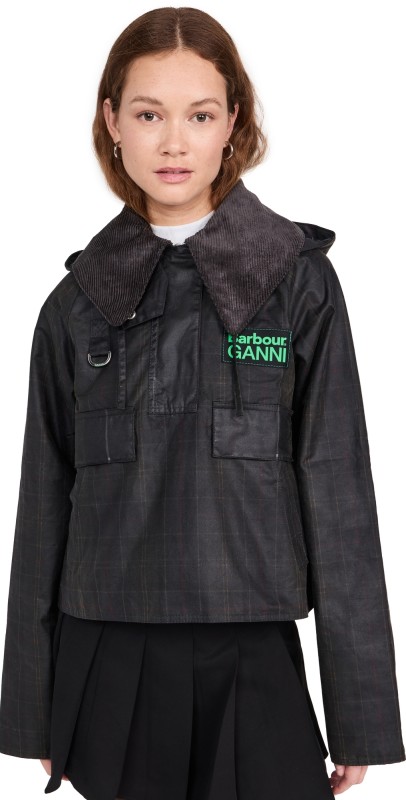 Barbour Barbour Ganni Wax Anorak Smock Jacket Classic Tartan