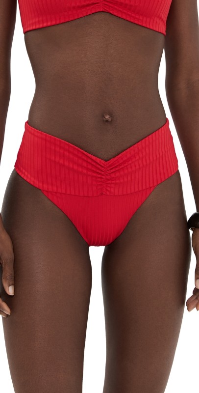 LSPACE Bardot Classic Bikini Bottoms Flame