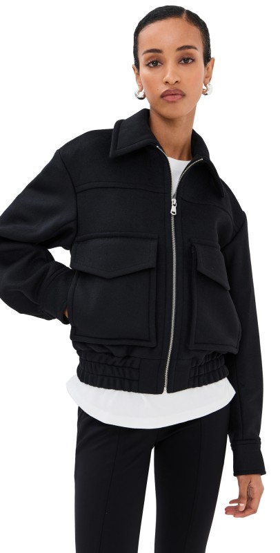 Bite Studios Cila Wool Zip Jacket Black