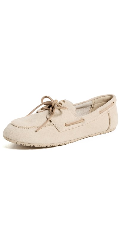 Coach Sculpted C Boat Shoes Ivory